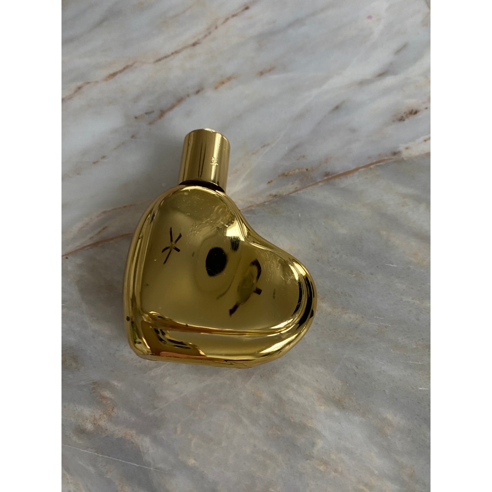 Bebe Gold Heart Shaped Miniature Fragrance Mini Metallic Finish